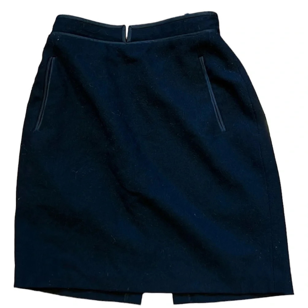 Jessica Wool mini pencil skirt black
